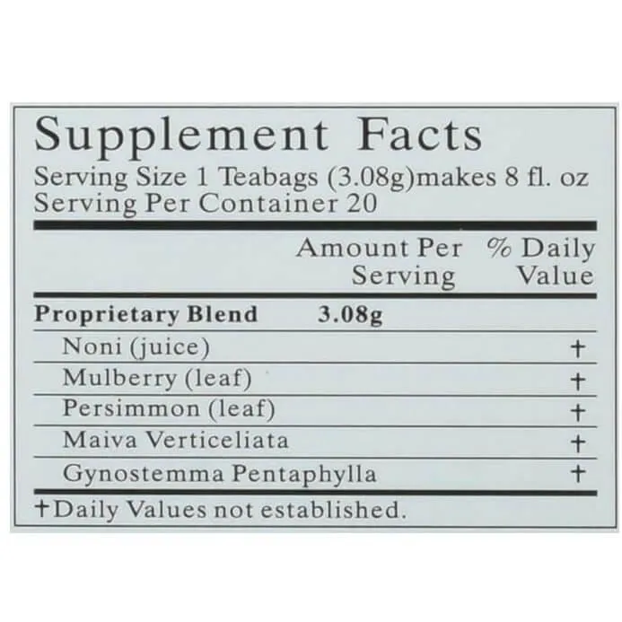 Noni Dieters Drink-extra strength (20 Tea Bags)