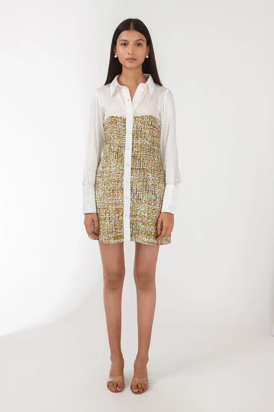Olivia Handwoven Shirt Dress