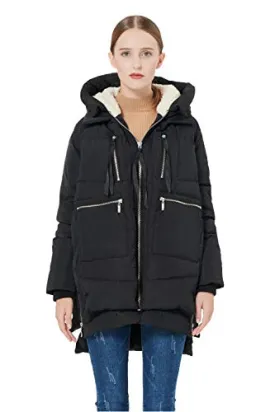 Orolay Women's Thickened Down Jacket Black Xs