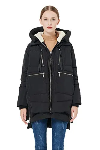 Orolay Women's Thickened Down Jacket Black Xs