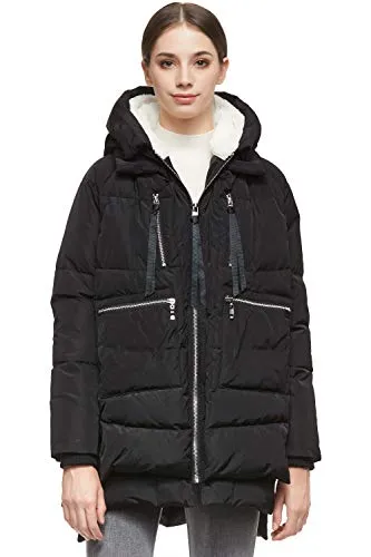 Orolay Women's Thickened Down Jacket Black Xs