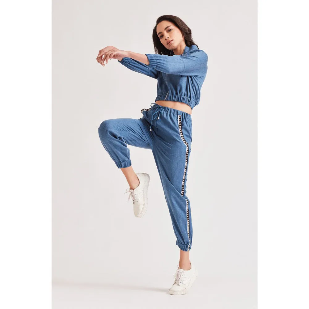 Our Love Love Denim Blue Bomber Jacket