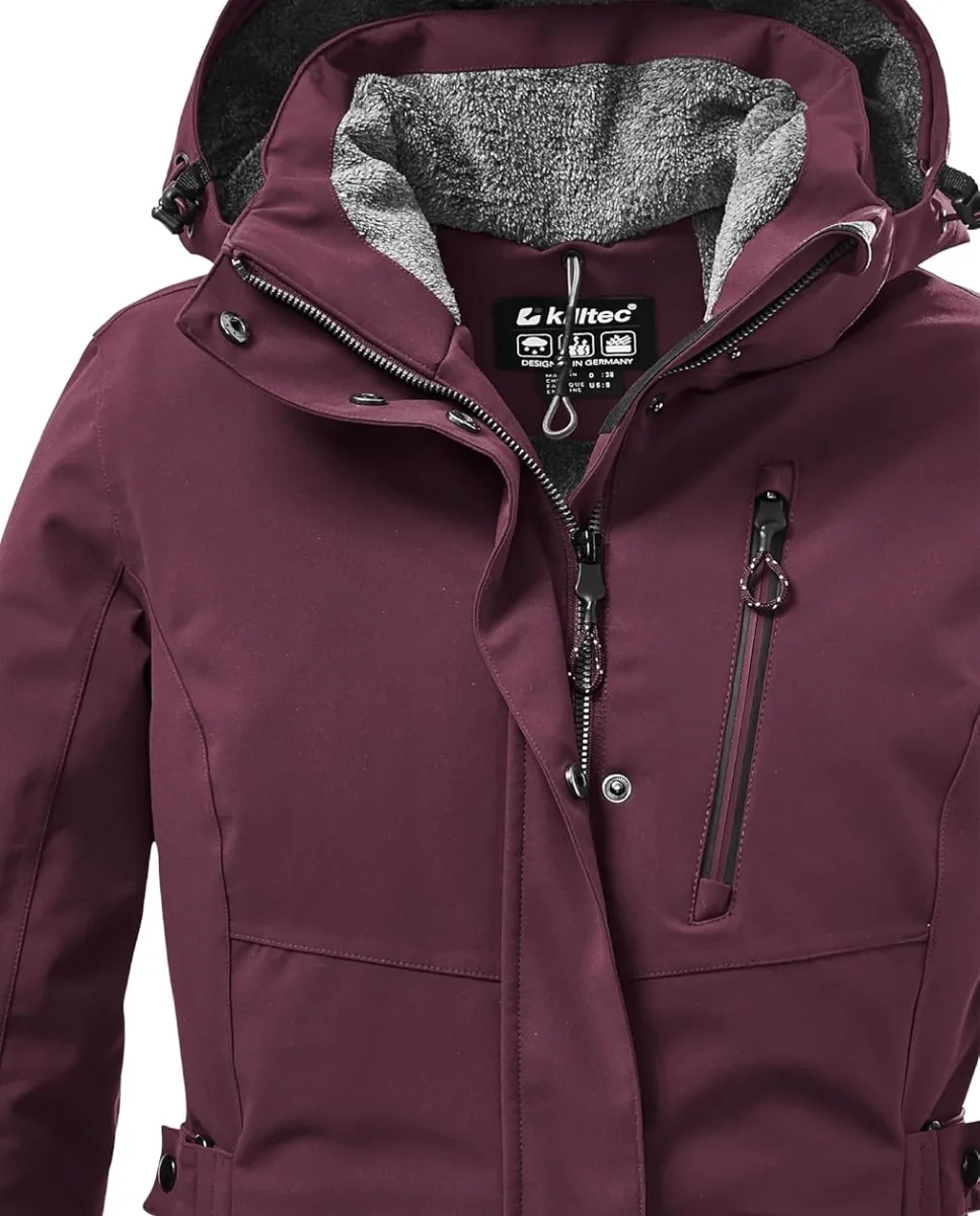 Parka funcional para mujer con capucha desmontable, Killtec Kow 165