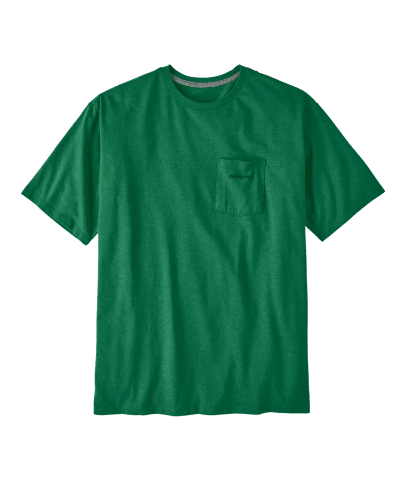 PATAGONIA Boardshort Logo Pocket Responsibili-Tee T-Shirt Gather Green