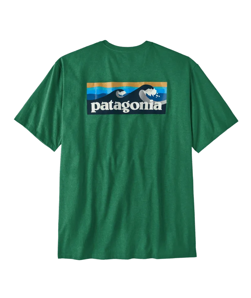 PATAGONIA Boardshort Logo Pocket Responsibili-Tee T-Shirt Gather Green