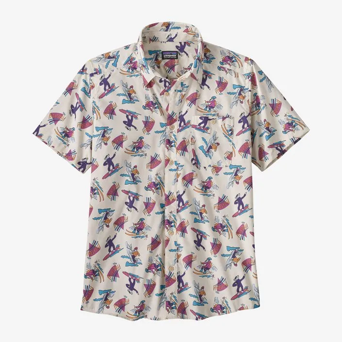 Patagonia M's Go To S/S Shirt-Mr. Badger: Dark Natural