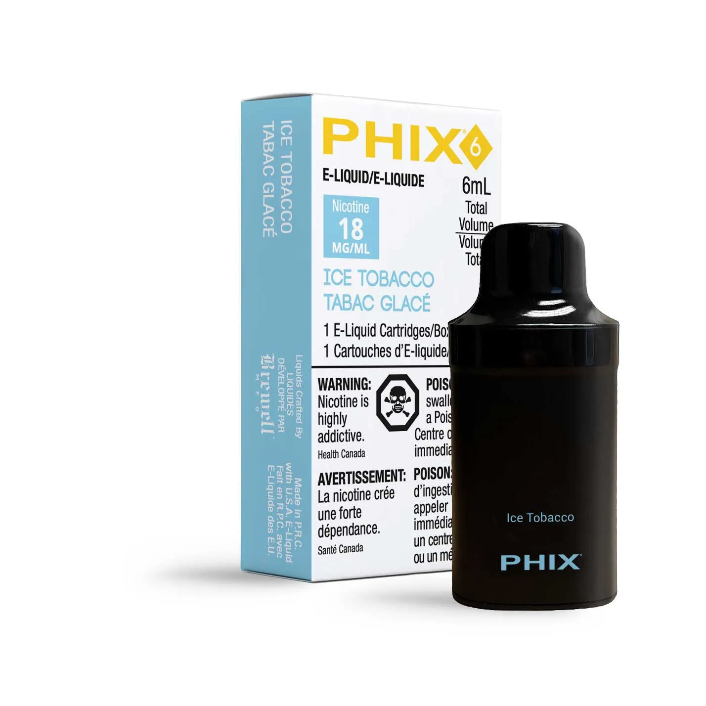PHIX 6ML POD ICE TOBACCO