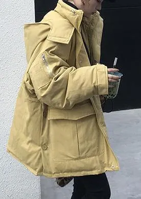 plus size warm winter coat side open winter coats yellow hooded women parkas