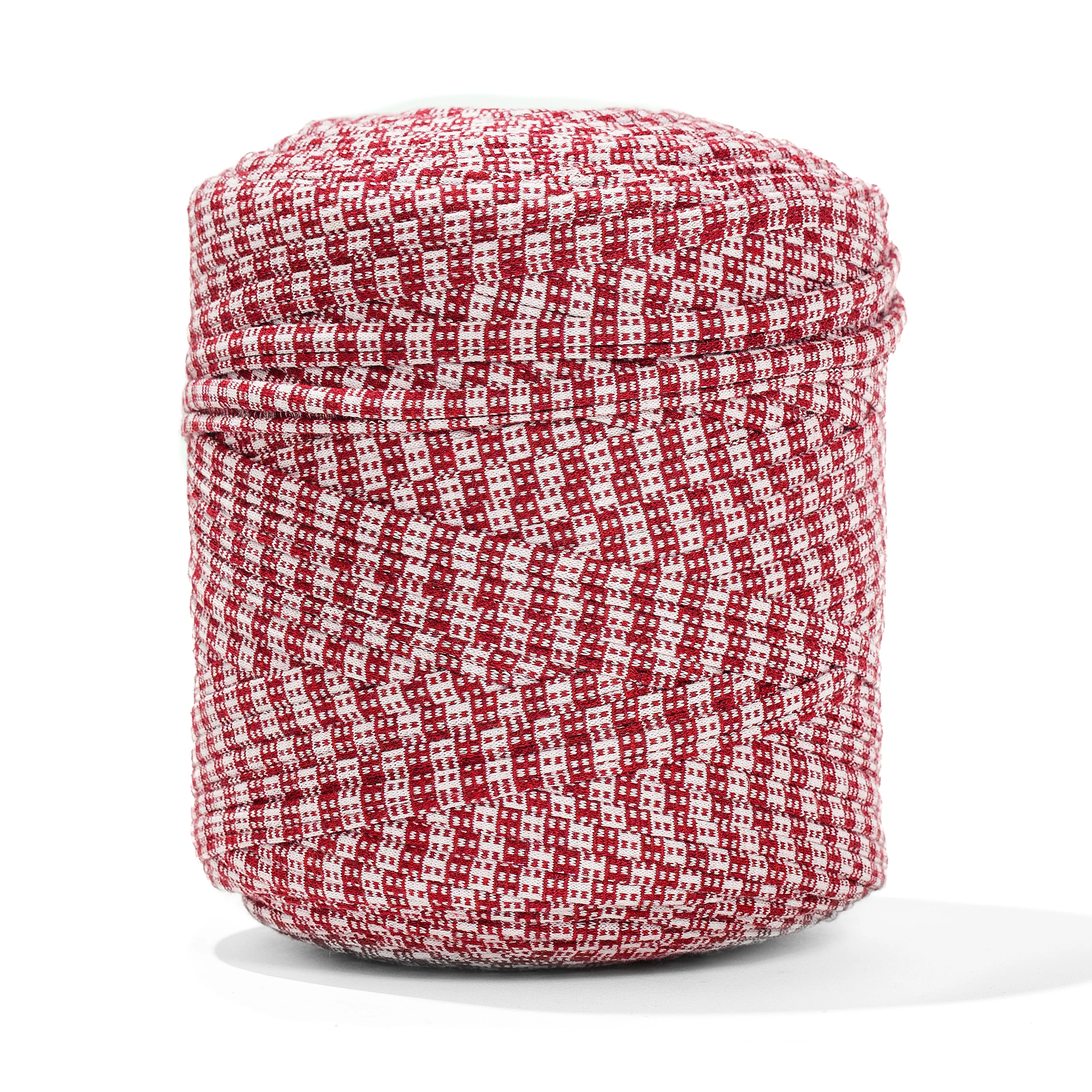 Printed Recycled T-Shirt Fabric Yarn - Pixel Party