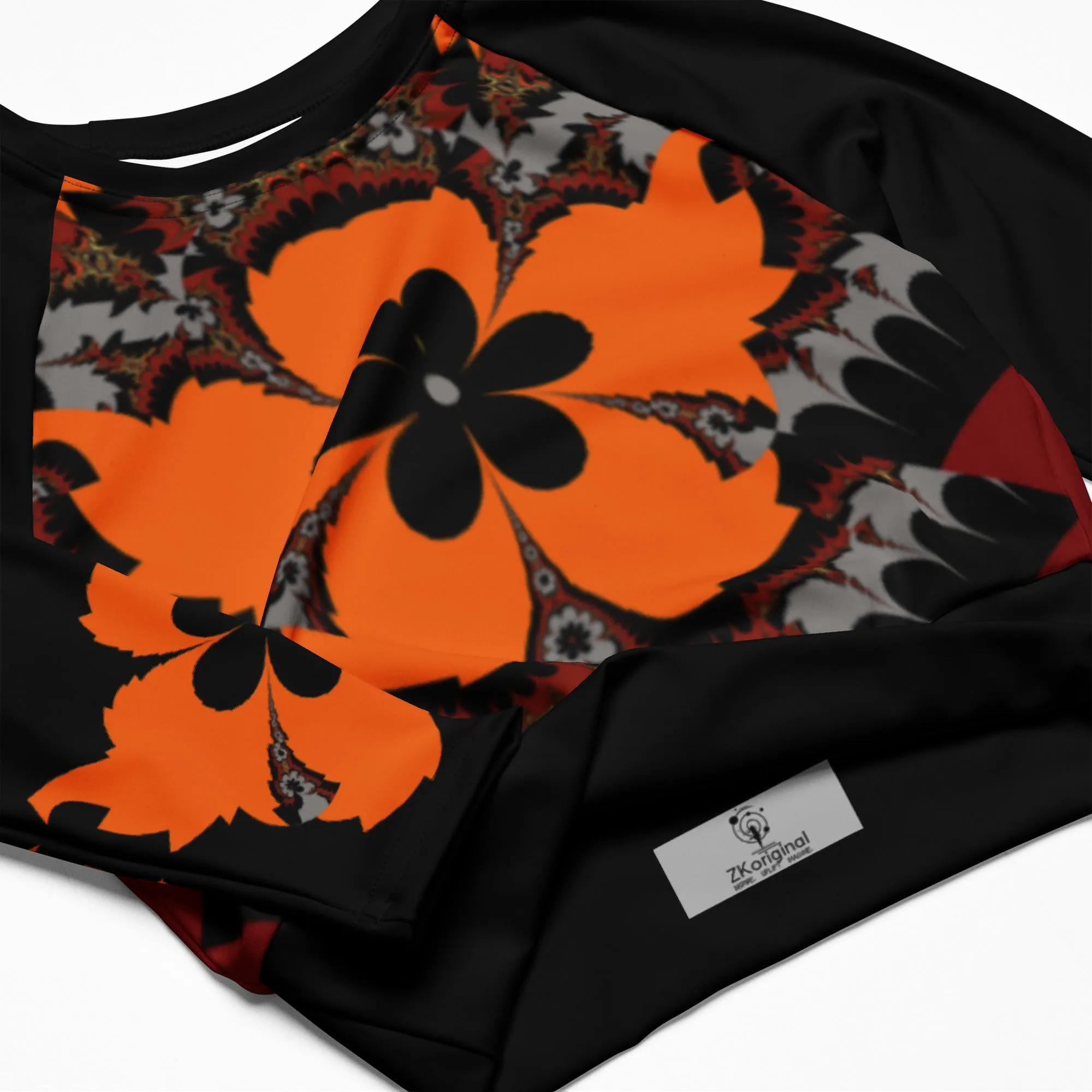 "Buccaneers Fans " Collection - Recycled Long Sleeve Crop Top