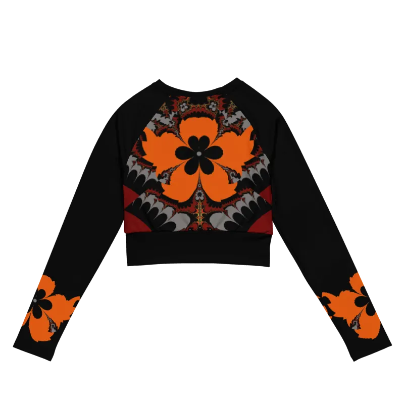 "Buccaneers Fans " Collection - Recycled Long Sleeve Crop Top