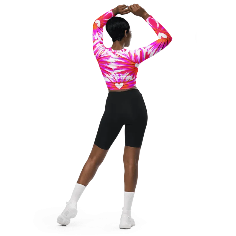 "Heartbeat Couture" Collection - Recycled Long Sleeve Crop Top