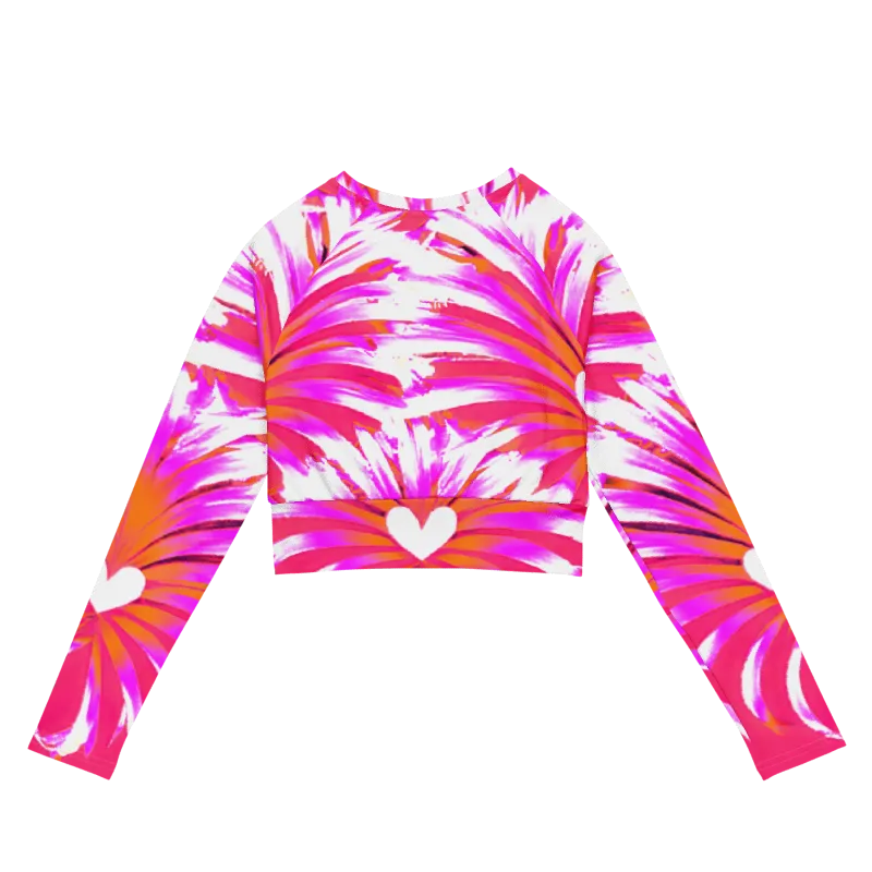 "Heartbeat Couture" Collection - Recycled Long Sleeve Crop Top