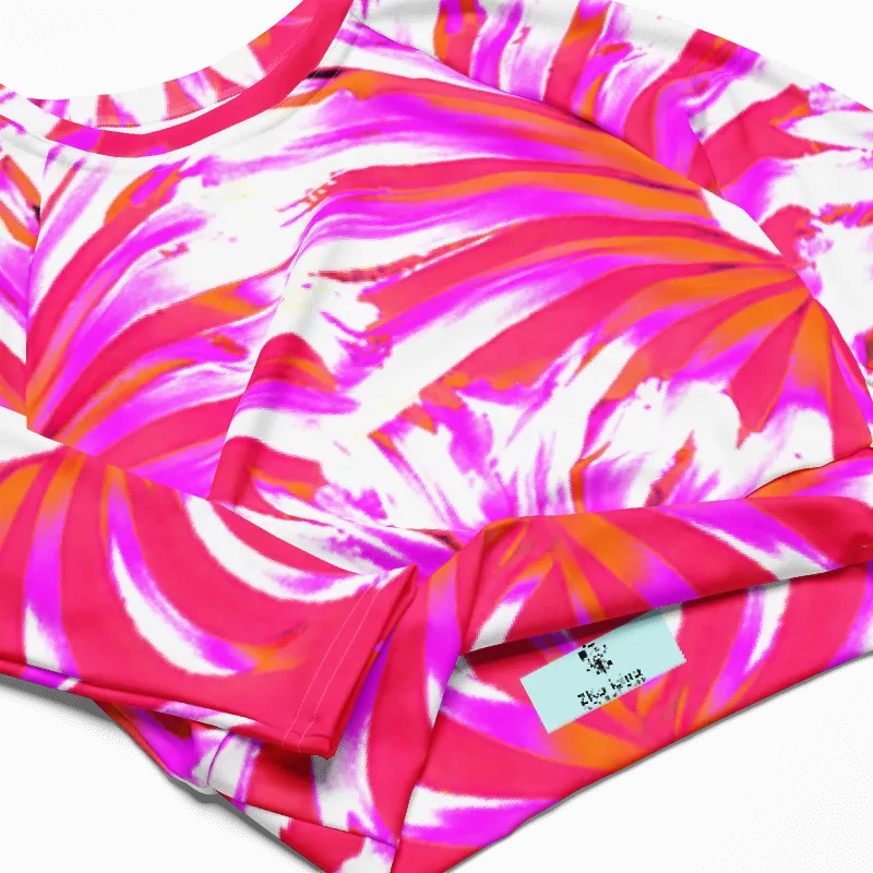 "Heartbeat Couture" Collection - Recycled Long Sleeve Crop Top