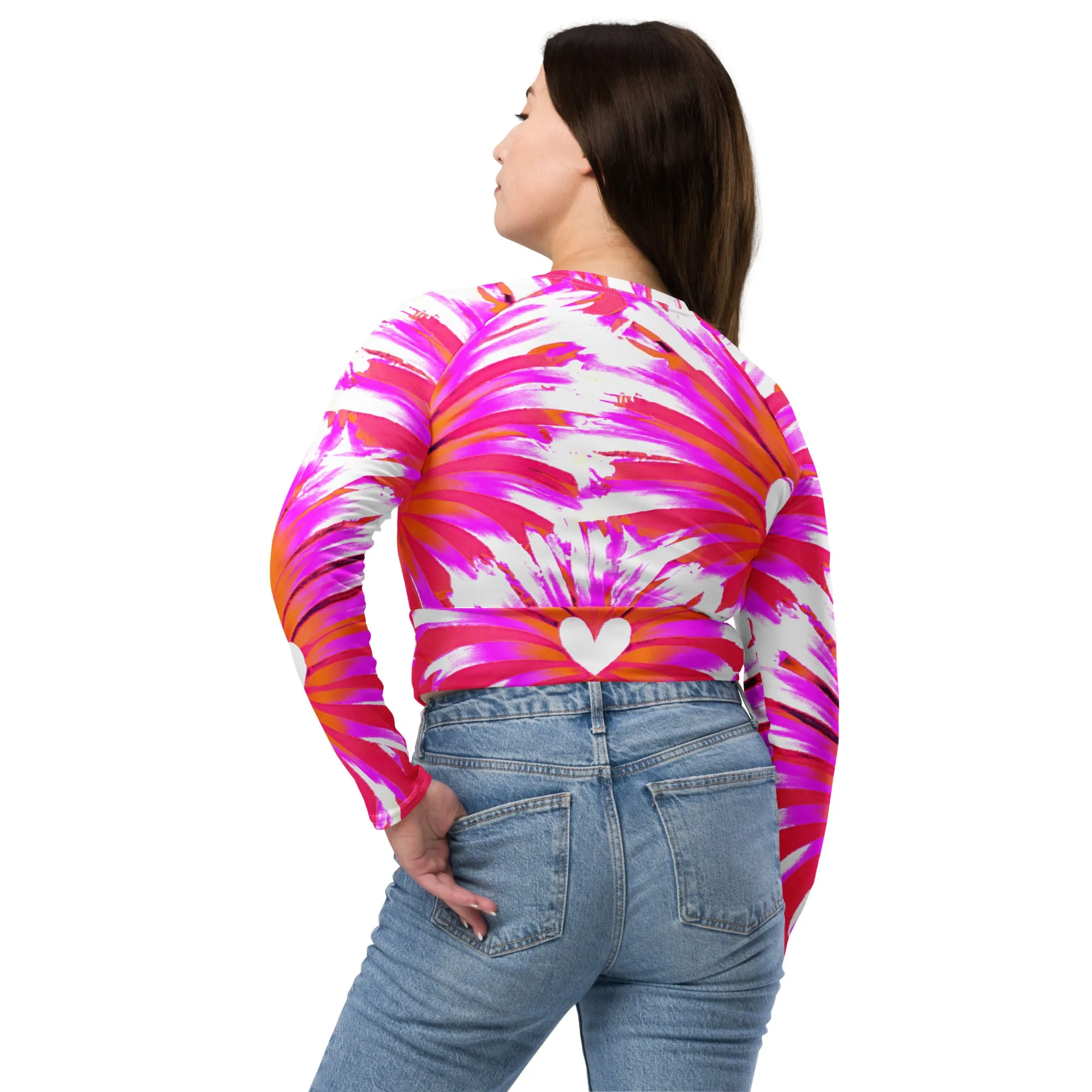 "Heartbeat Couture" Collection - Recycled Long Sleeve Crop Top