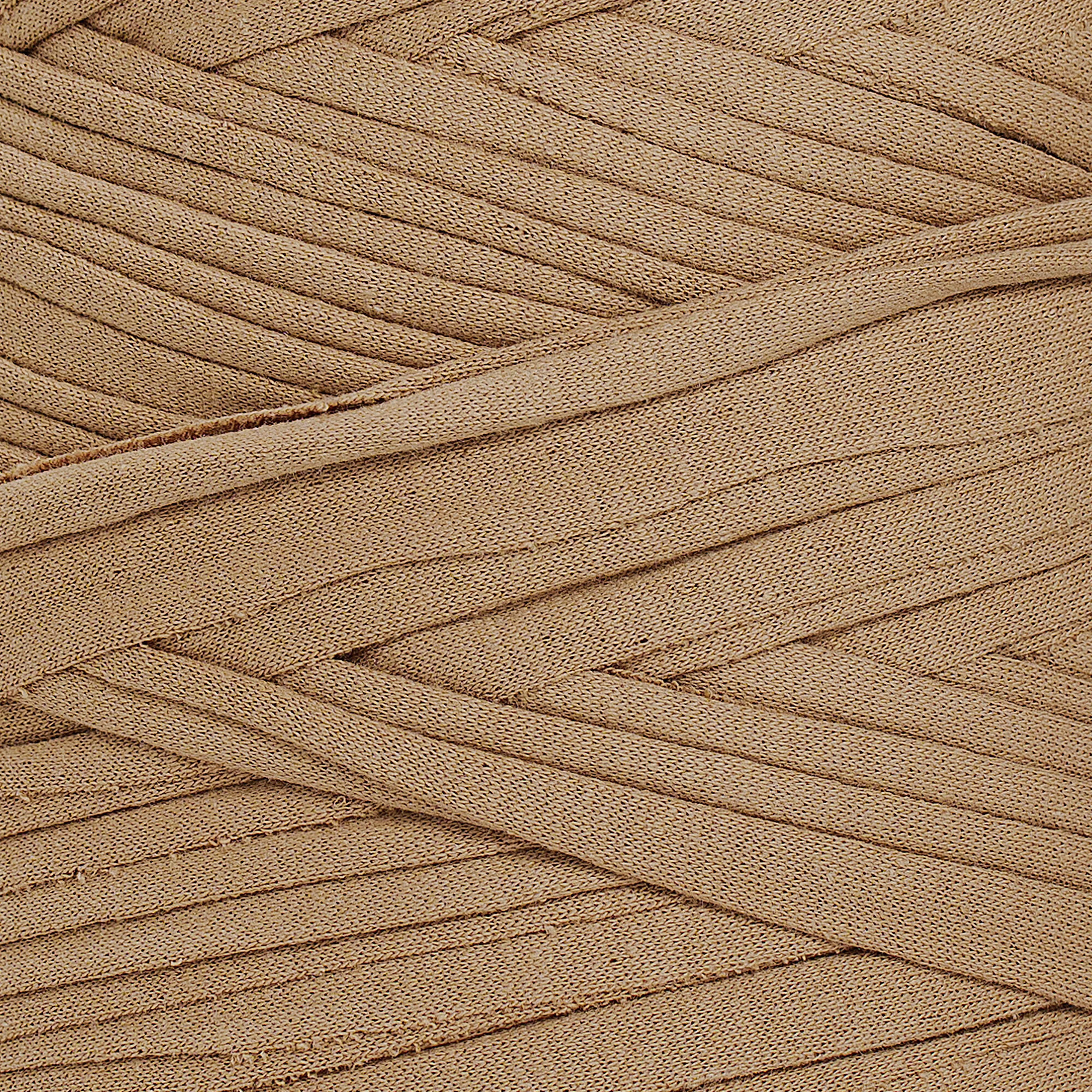 Recycled T-Shirt Fabric Yarn - Mocha Color