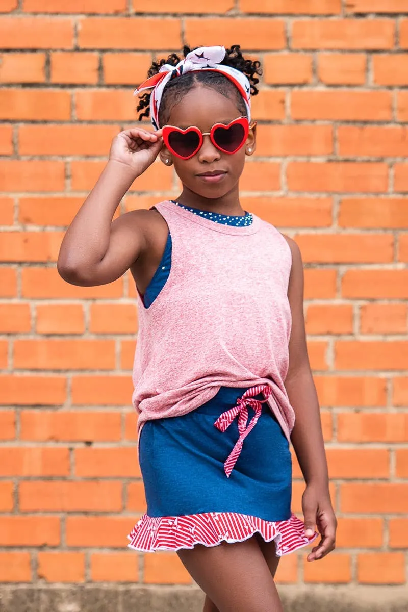 Riley Tank in Red HeatherFlex