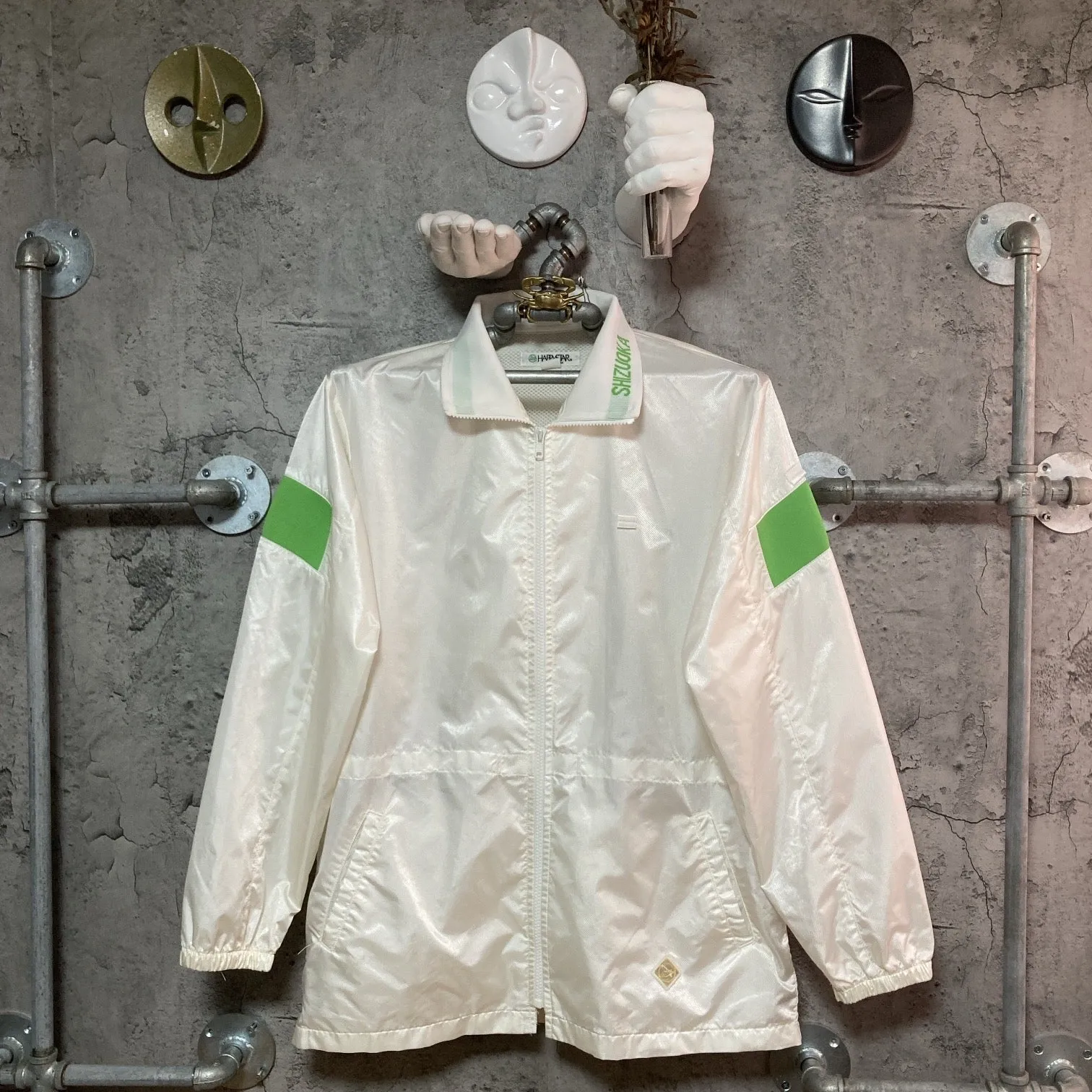 Shizuoka nylon jacket white green