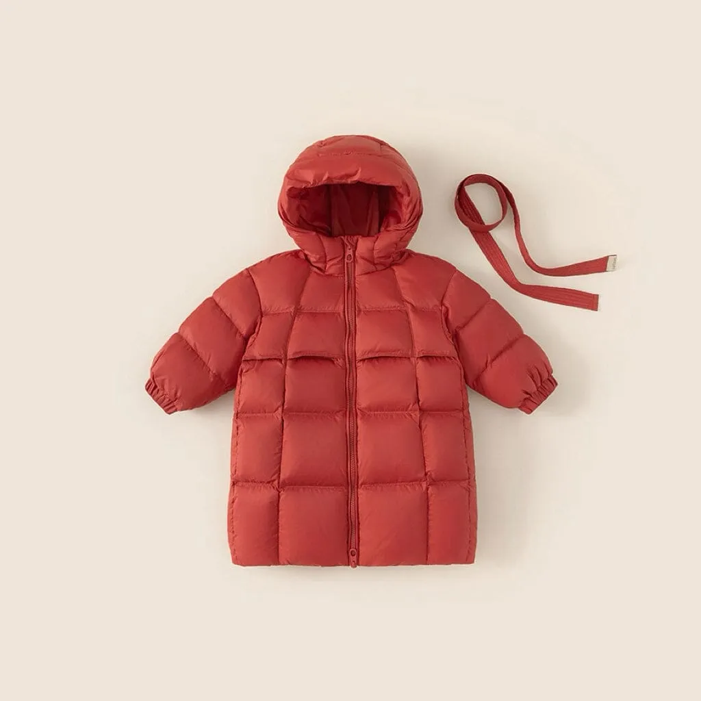 Sienna Solid Color Protective Long Down Coat