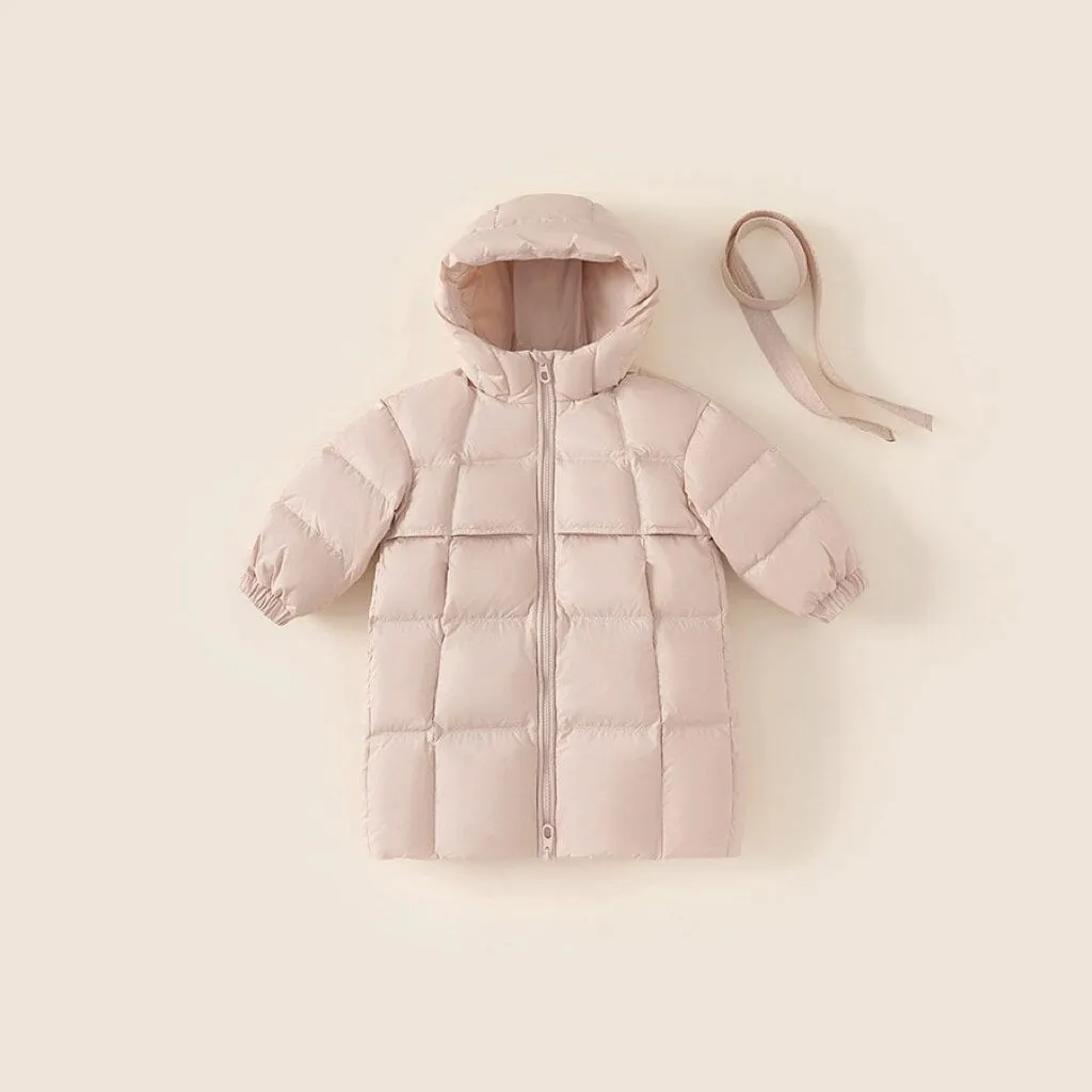 Sienna Solid Color Protective Long Down Coat
