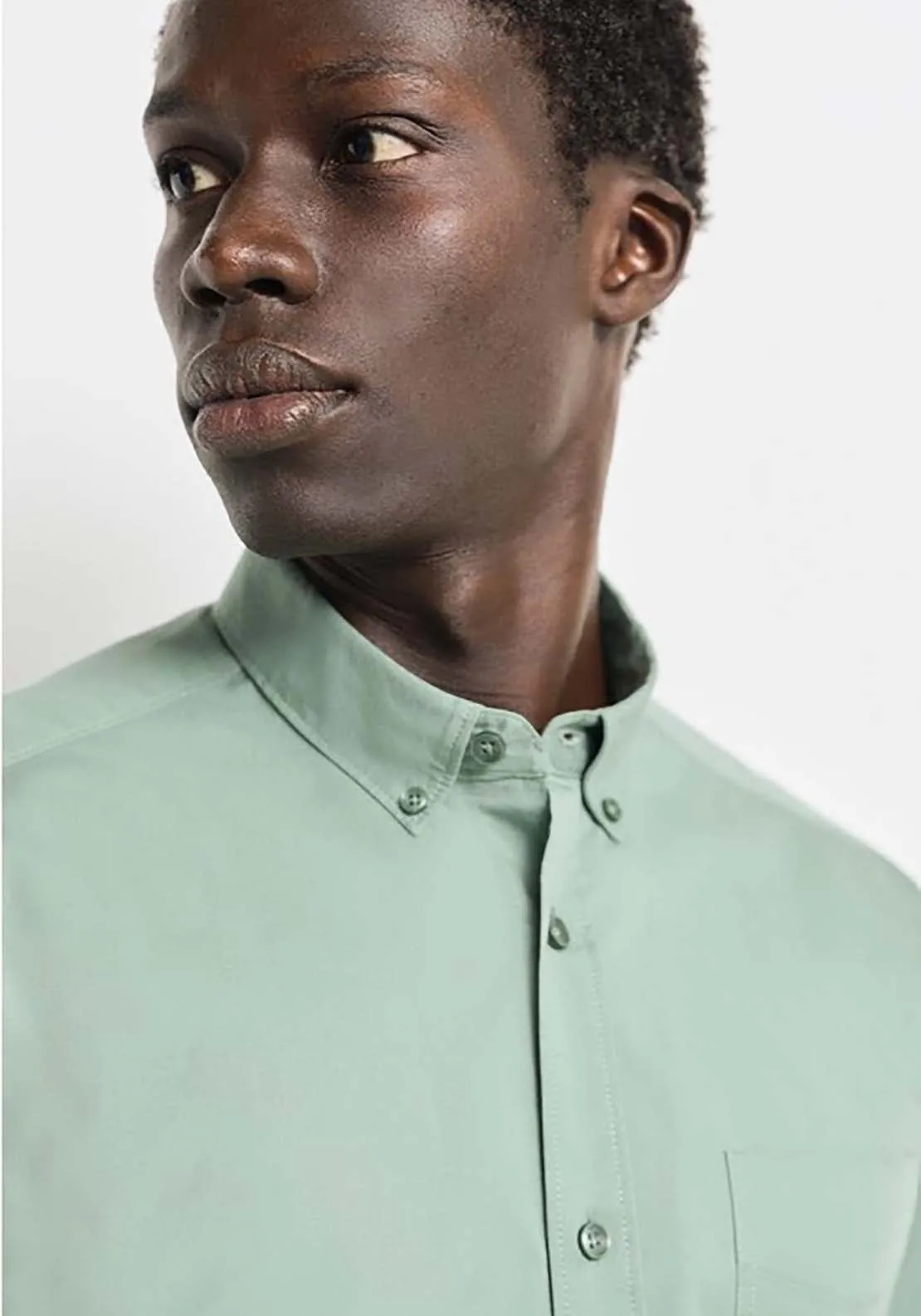Stretch fabric dress shirt - Green