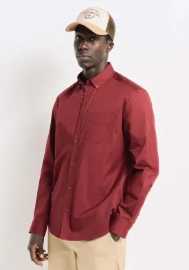 Stretch fabric dress shirt - Red