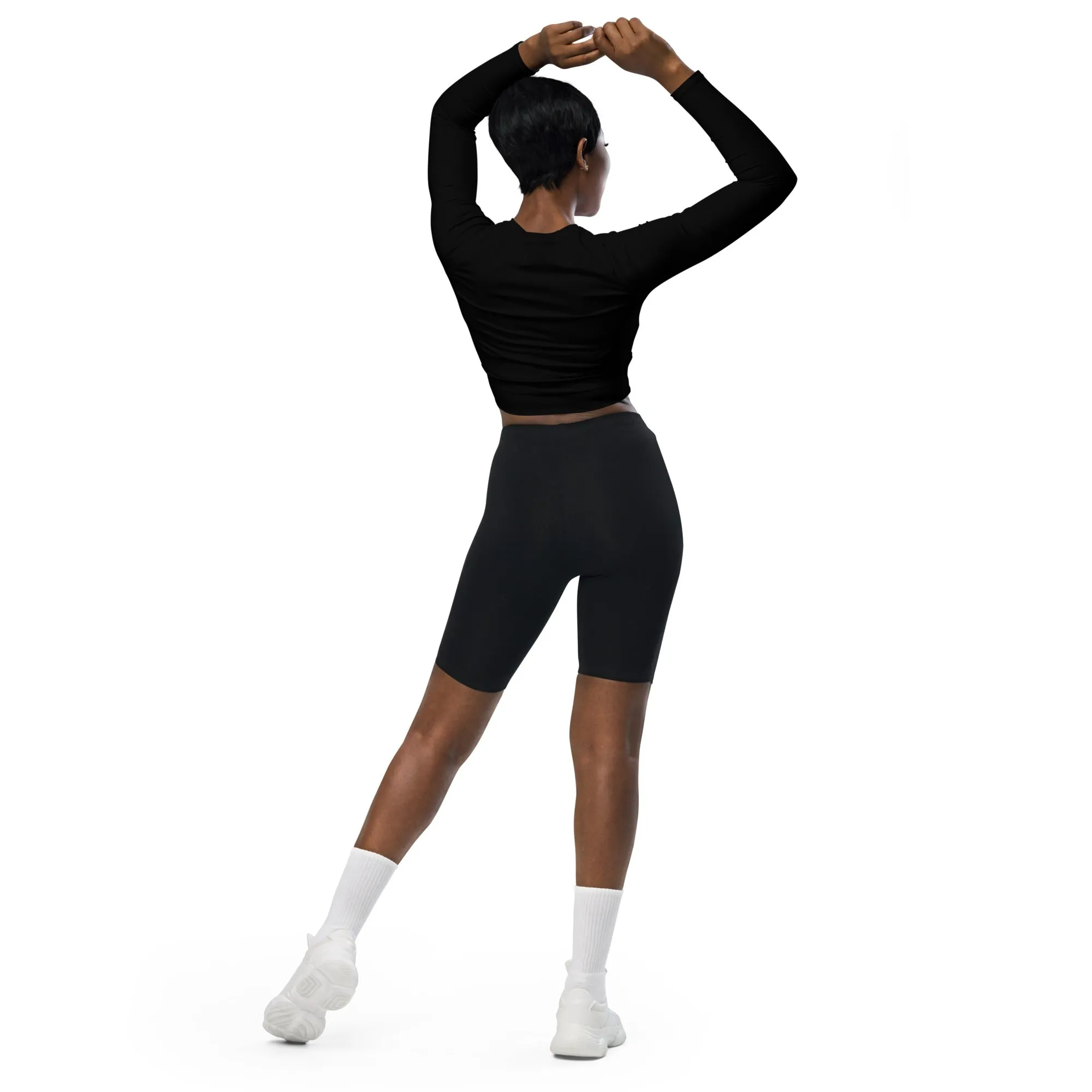 Suffragist Recycled long-sleeve crop top