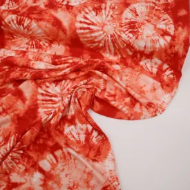 Tie dye- Orange-Viscose Jersey