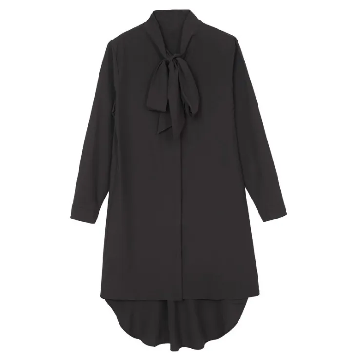 Tie Neck Midi Dress