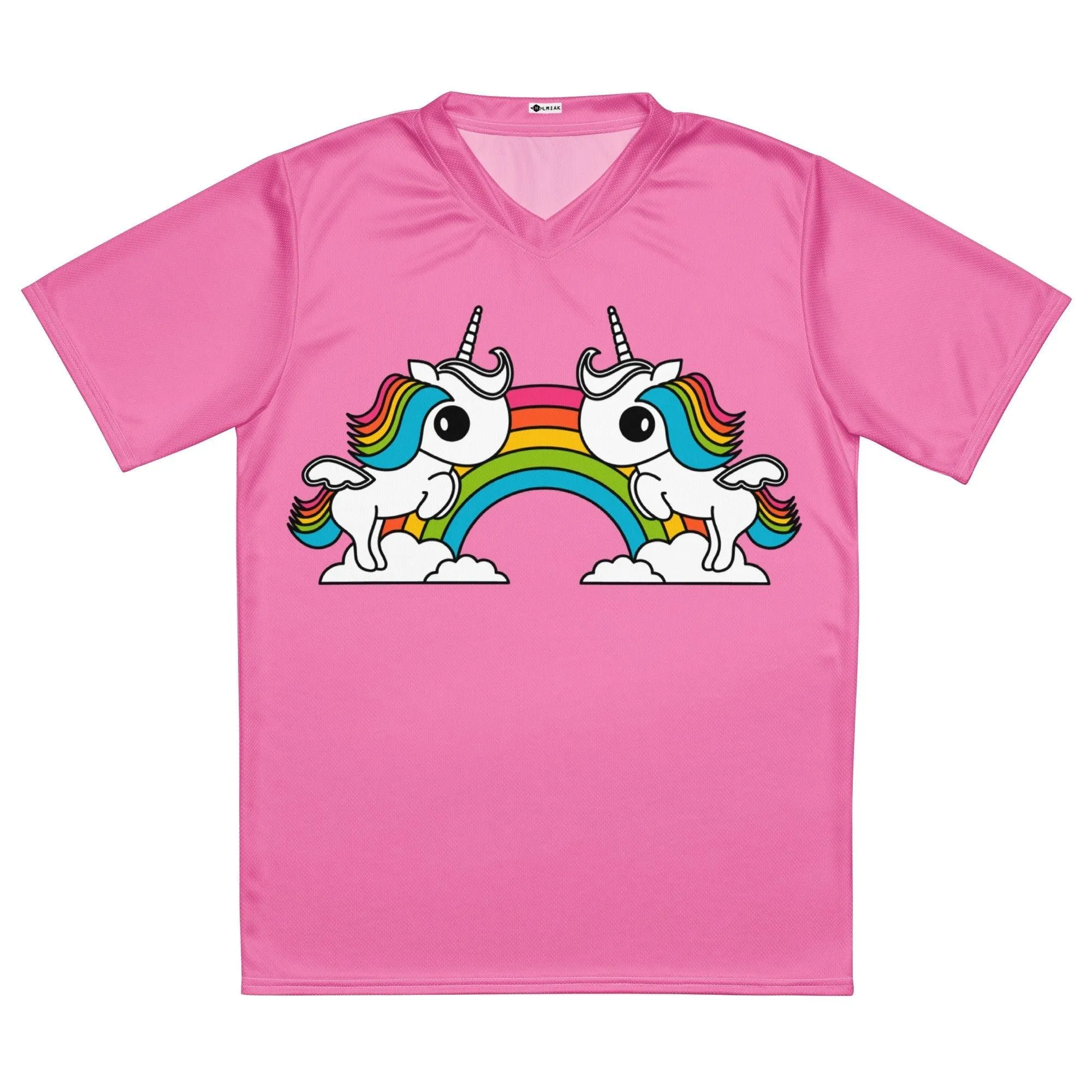 UNIQUE pink - just unicorns - Recycled unisex sports jersey