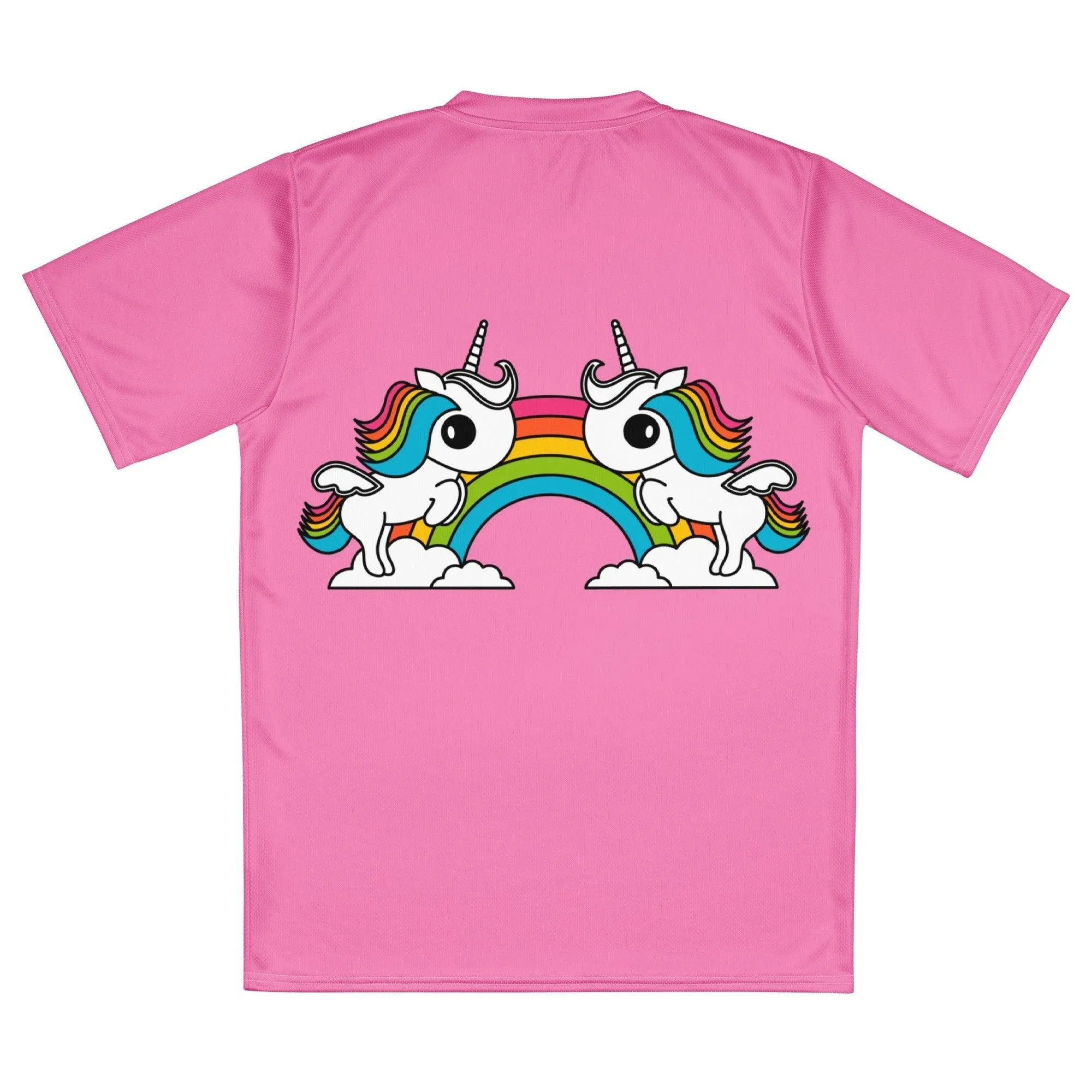 UNIQUE pink - just unicorns - Recycled unisex sports jersey