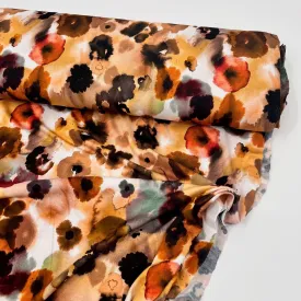 Waterdots-Viscose Jersey-Cognac