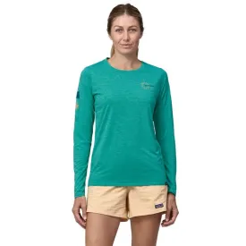 Women's L/S Cap Cool Daily Graphic Shirt - Waters
