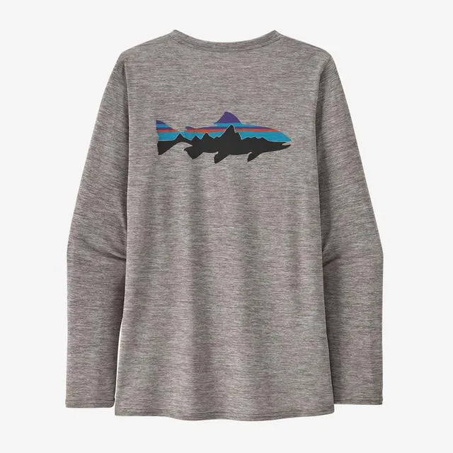 Women's L/S Cap Cool Daily Graphic Shirt - Waters